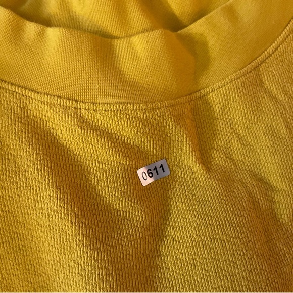 Candance Cameron Bure French Terry Top Yellow 1X - Picture 5 of 5